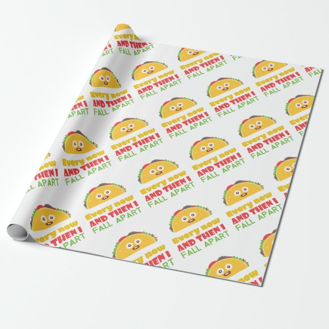 Von Zeit zu Zeit falle ich auseinander lustiger Geschenkpapier (Ungerollt)
