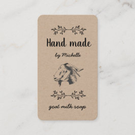 von Ziegenseife Vintag Visitenkarte