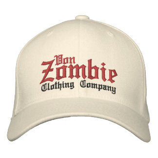 Von Zombie Skull Cap 001B Bestickte Kappe