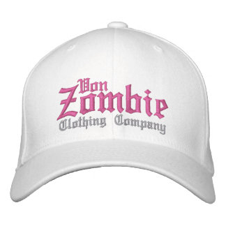 Von Zombie Skull Cap 001Q Bestickte Baseballkappe