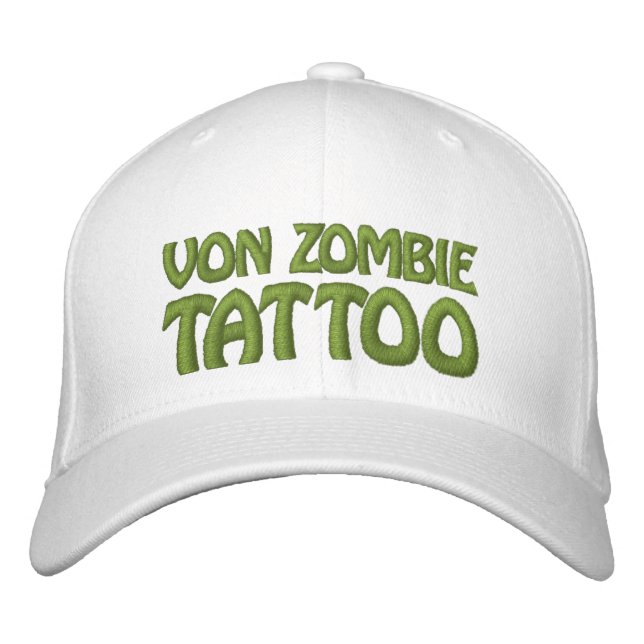 Von Zombie Tattoo 001EE Bestickte Kappe (Vorderseite)