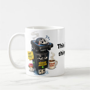 Von Zuhause aus arbeiten - Maus-Jiggler Kaffeetasse