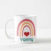 Vonny Name Vintag Boho Rainbow