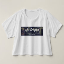 Vont l'activiste végétarien ample du T-shirt