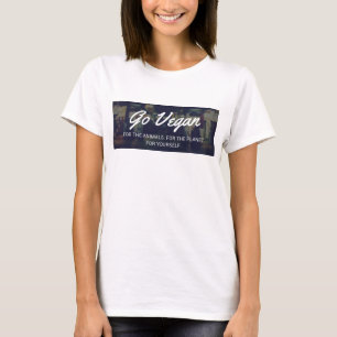 Vont l'activiste végétarien ample du T-shirt