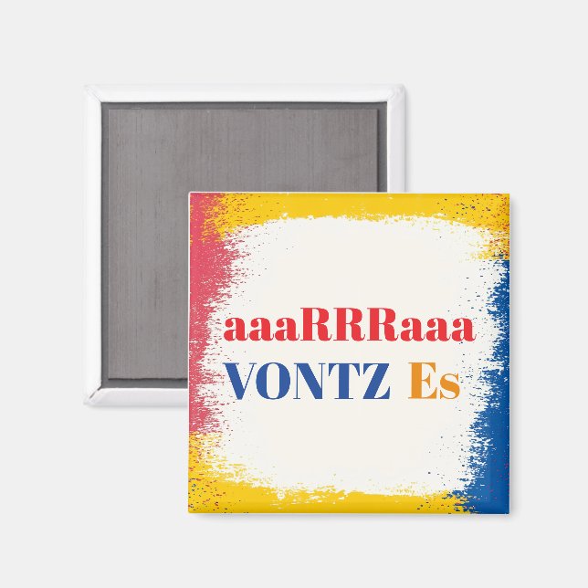 Vontz Es Magnet (Vorderseite/Rückseite)