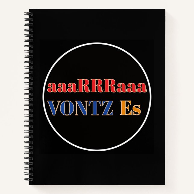 Vontz Es Notizbuch (Vorderseite)