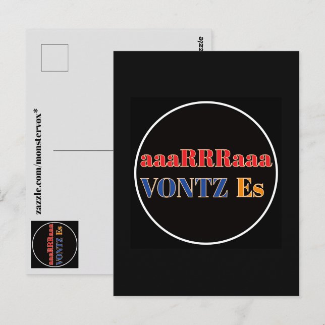 Vontz Es Postkarte (Vorne/Hinten)
