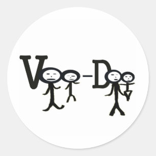 voo Doo Runder Aufkleber