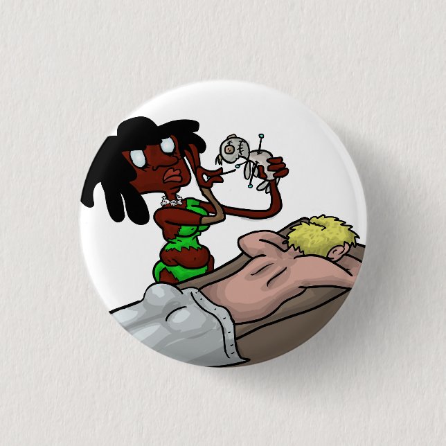 Voodoo-Akupunktur Button (Vorderseite)