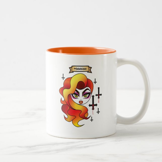 Voodoo "besitzen" doppelseitige/Zwei-Getonte Tasse (Rechts)