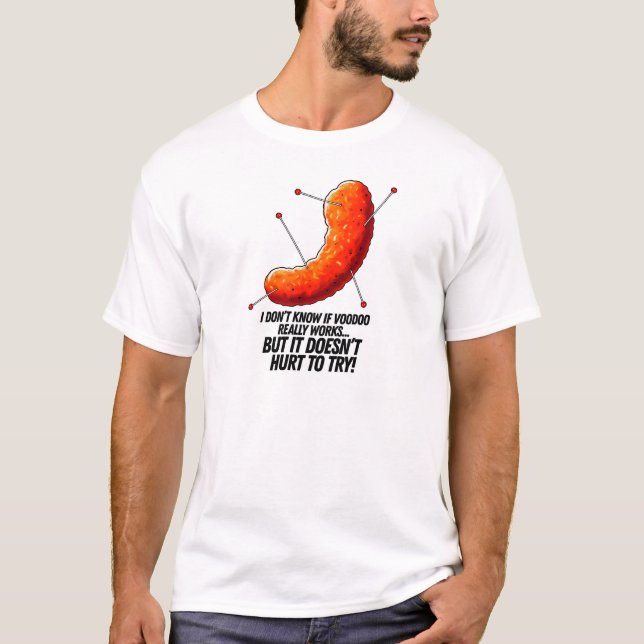 Voodoo Cheese Puff - Anti Trump Joke T-Shirt (Vorderseite)