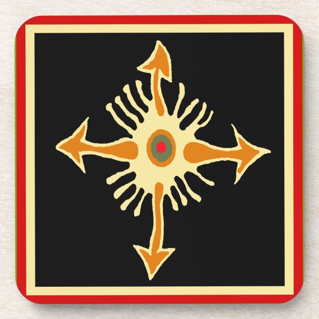 Voodoo Compass Untersetzer (Vorderseite)