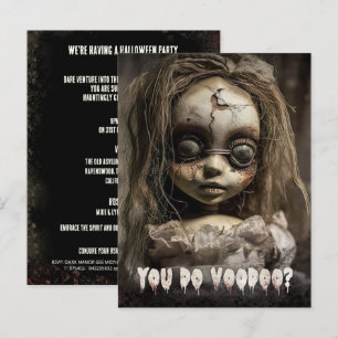 Voodoo Doll Budget Adulte Halloween Invitation