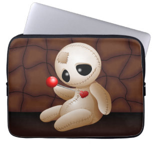Voodoo Doll Cartoon in der Liebe Laptopschutzhülle