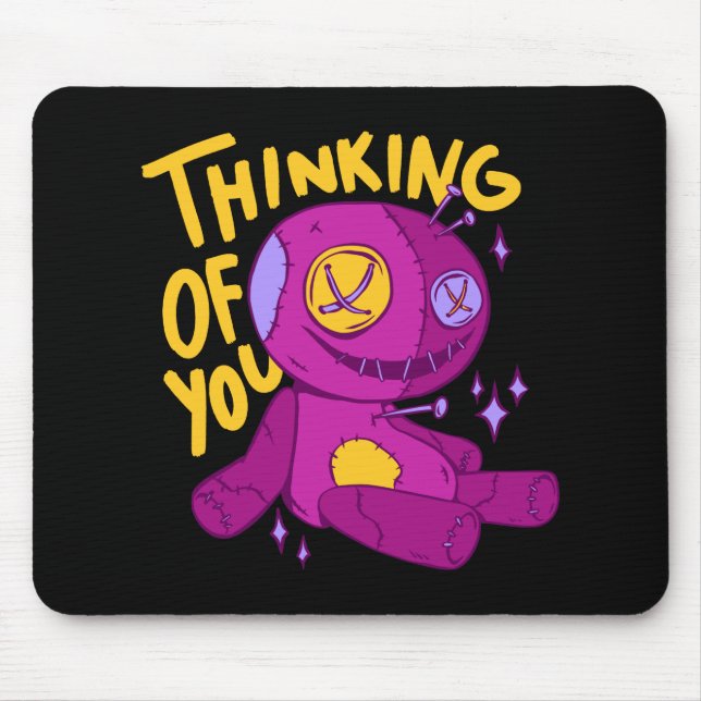 Voodoo Doll - DENKEN SIE Mousepad (Vorne)