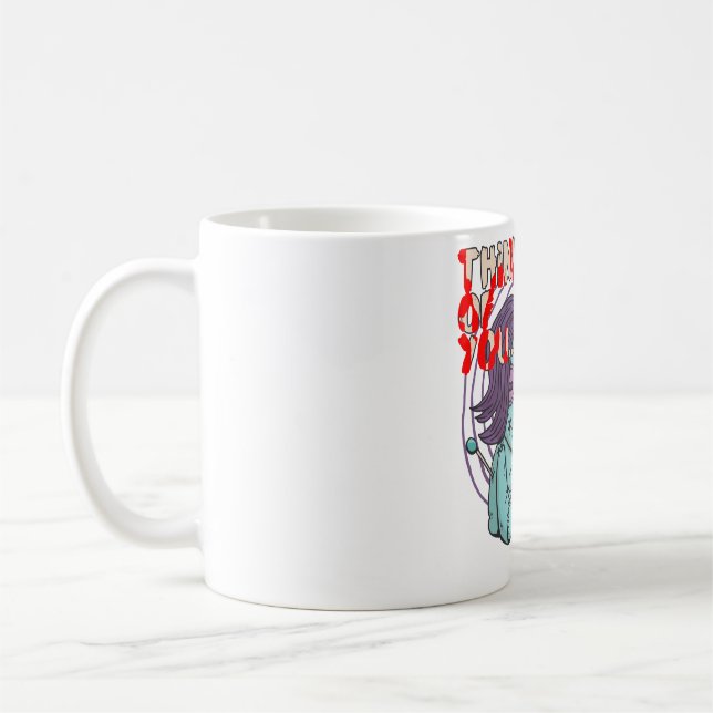 Voodoo Doll denkt an euch Kaffeetasse (Links)