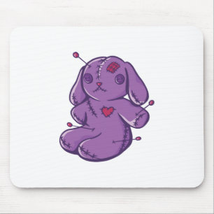 Voodoo Doll - Halloween Bunny Mousepad