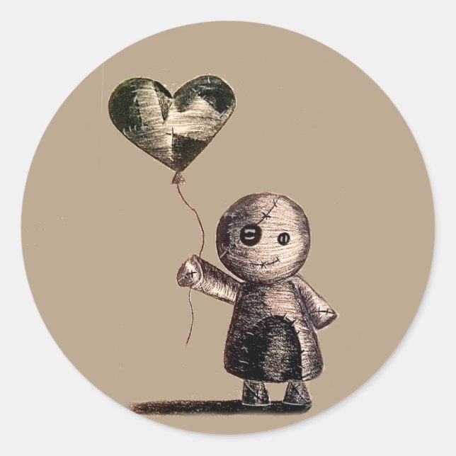Voodoo Doll in Liebe Stickers (Vorderseite)