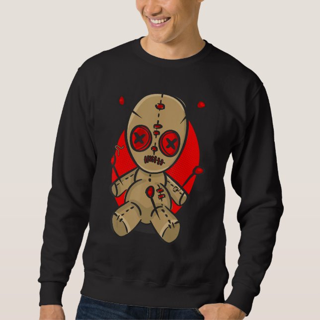 Voodoo-Doll-Puppe Gothic Hexen-Geschenk Sweatshirt (Vorderseite)