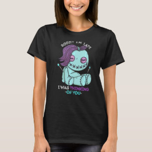 Voodoo Doll Sorry, ich bin zu spät Pastel Goth Dol T-Shirt
