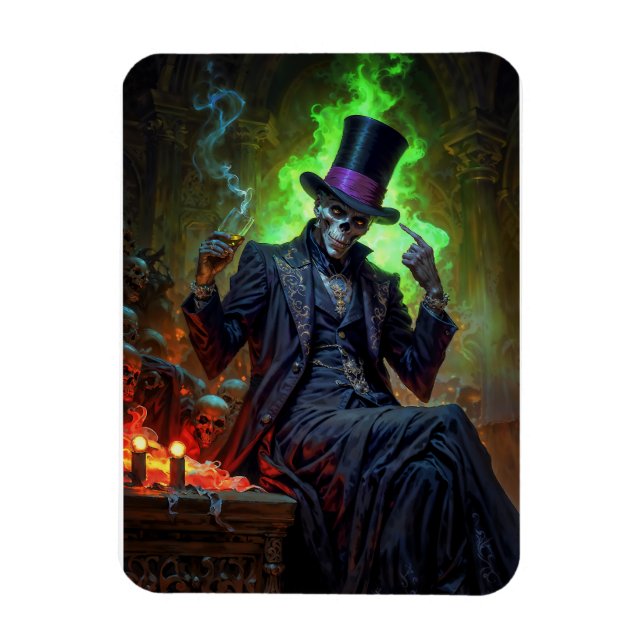 Voodoo Gentleman Baron Samedi Magnet (Vertikal)