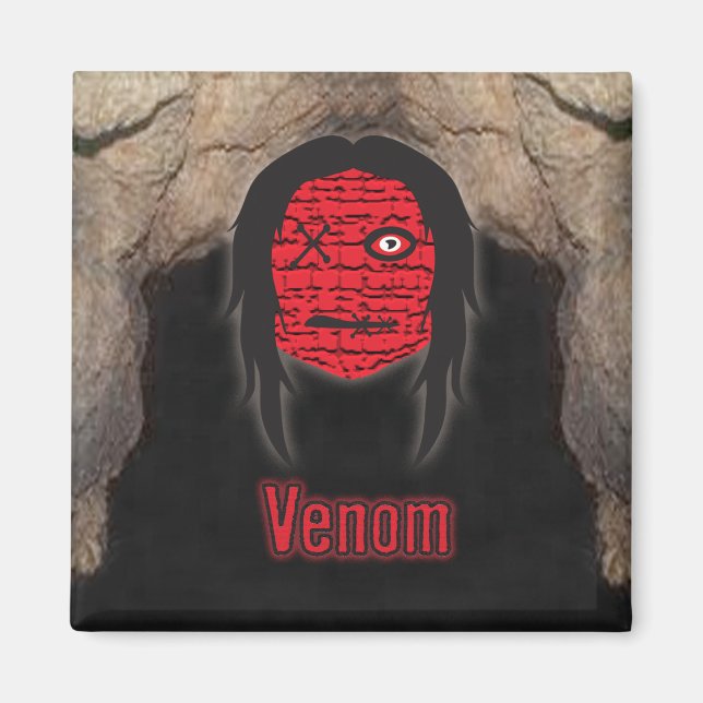 Voodoo Heads ~ Höhle Magnet (Vorne)