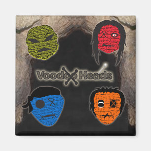 Voodoo Heads ~ Höhle Magnet