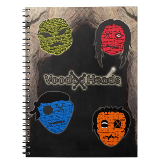 Voodoo Heads ~ Höhle Notizblock (Vorderseite)