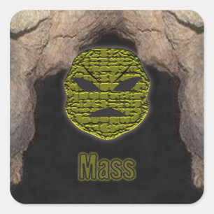 Voodoo Heads ~ Höhle Quadratischer Aufkleber