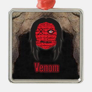 Voodoo Heads ~ Höhle Silbernes Ornament