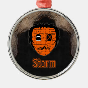 Voodoo Heads ~ Höhle Silbernes Ornament