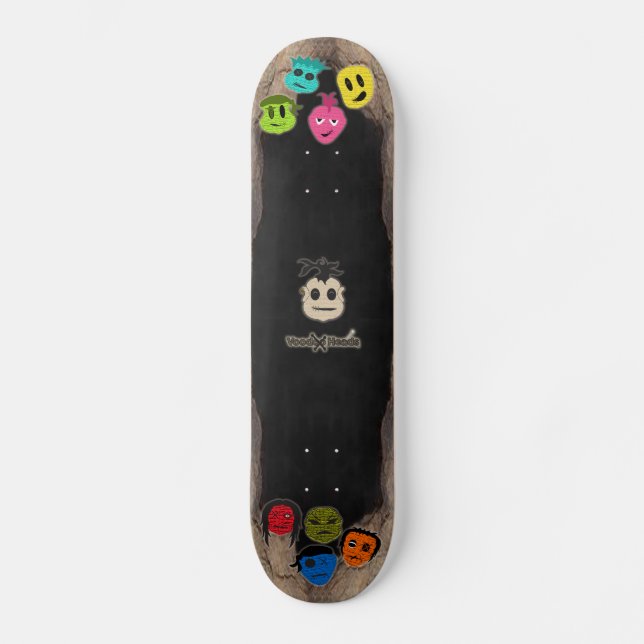 Voodoo Heads ~ Höhle Skateboard (Vorderseite)