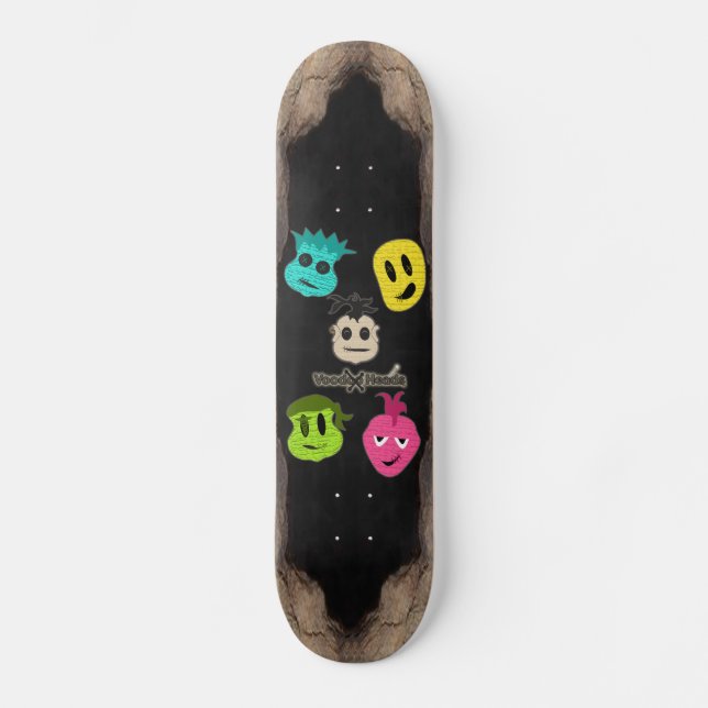Voodoo Heads ~ Höhle Skateboard (Vorderseite)