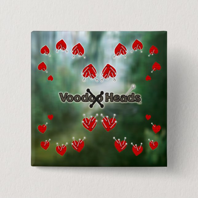 Voodoo Heads ~ Sumpf Button (Vorderseite)