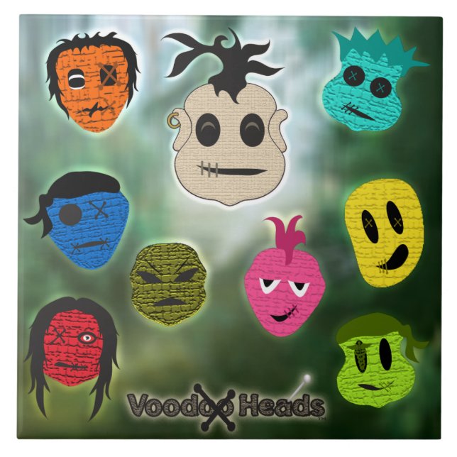 Voodoo Heads ~ Sumpf Fliese (Vorderseite)