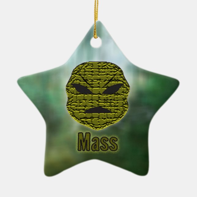 Voodoo Heads ~ Sumpf Keramik Ornament (Vorne)