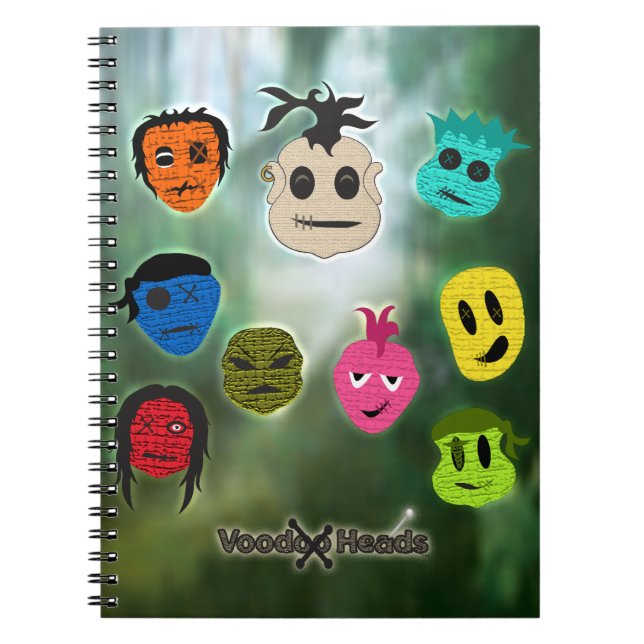 Voodoo Heads ~ Sumpf Notizblock (Vorderseite)
