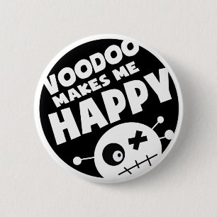 Voodoo macht mich glücklich button
