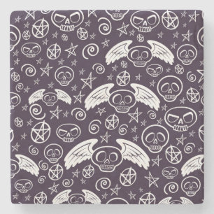 "Voodoo-" Muster Steinuntersetzer