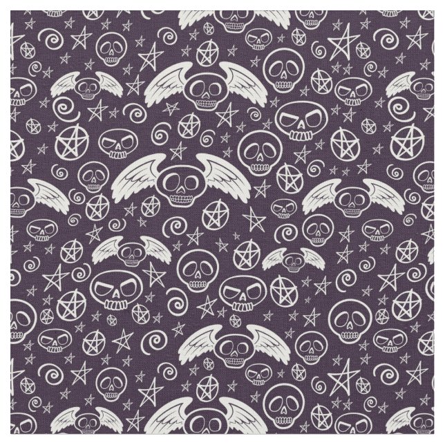 "Voodoo-" Muster Stoff (Nahaufnahme)