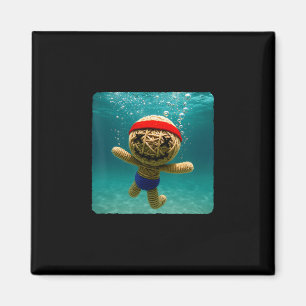 Voodoo-Puppe-Tauchen Unterwasser-Ozean-Taucher Sch Magnet