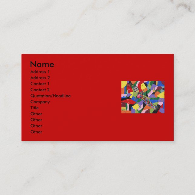 Voodoo-Puppen-Geschäfts-Karten Visitenkarte (Vorderseite)