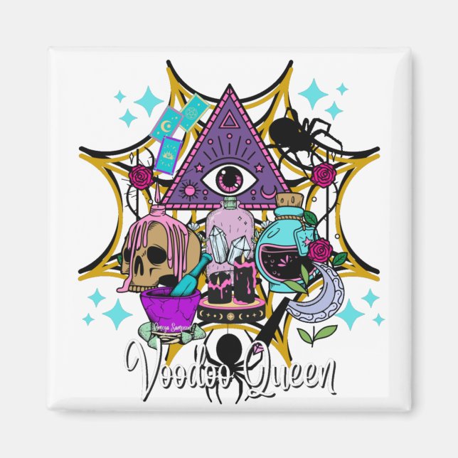 Voodoo Queen Magnet (Vorne)