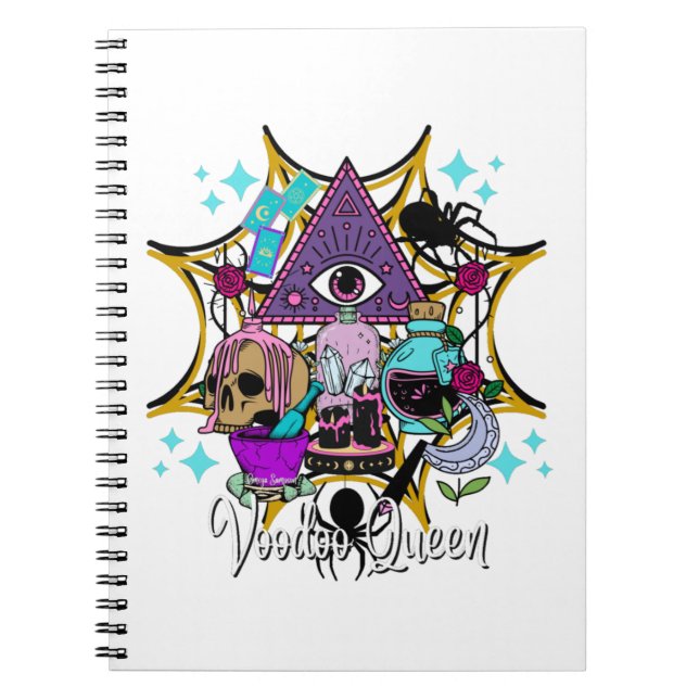 Voodoo Queen Notizblock (Vorderseite)