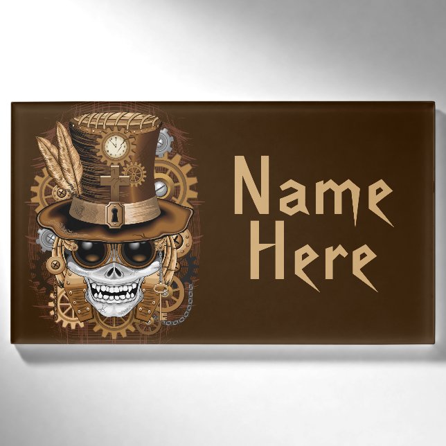 Voodoo-Retro-Maschine Namenschild (Vorderseite)