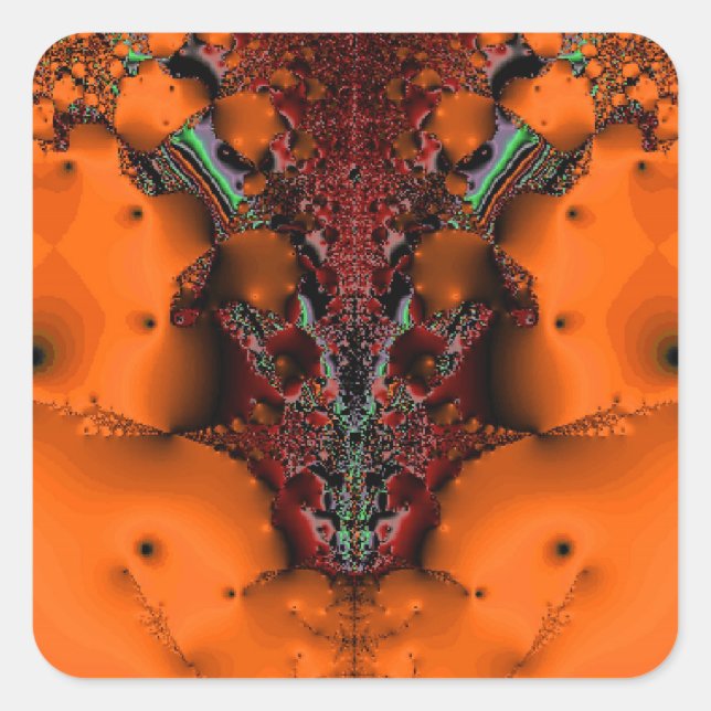 Voodoo Spirit Quadratischer Aufkleber (Vorderseite)
