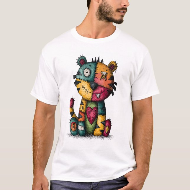 Voodoo Tiger - König der Stich T-Shirt (Vorderseite)