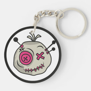 Voodoo-Token Akryllischer Schlüsselanhänger beidse