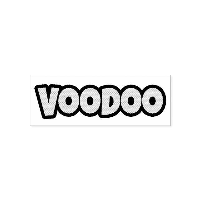 Voodoo Token Custom 2.15" x 0.78" Briefmarke Permastempel (Design)